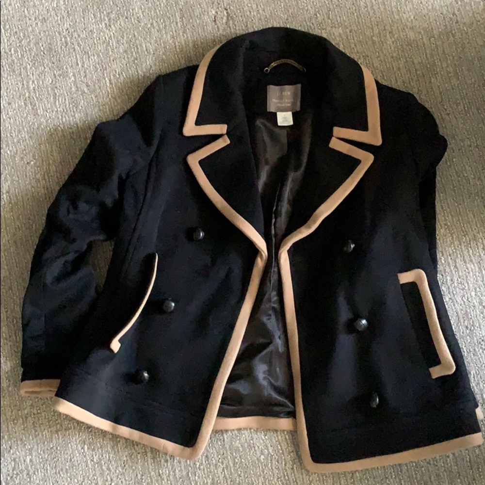 J crew merino wool pea Coat